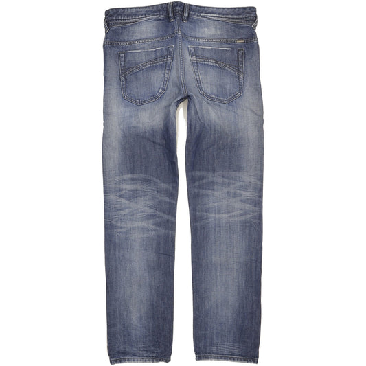 Diesel Iakop Men Blue Tapered Slim Jeans W34 L32