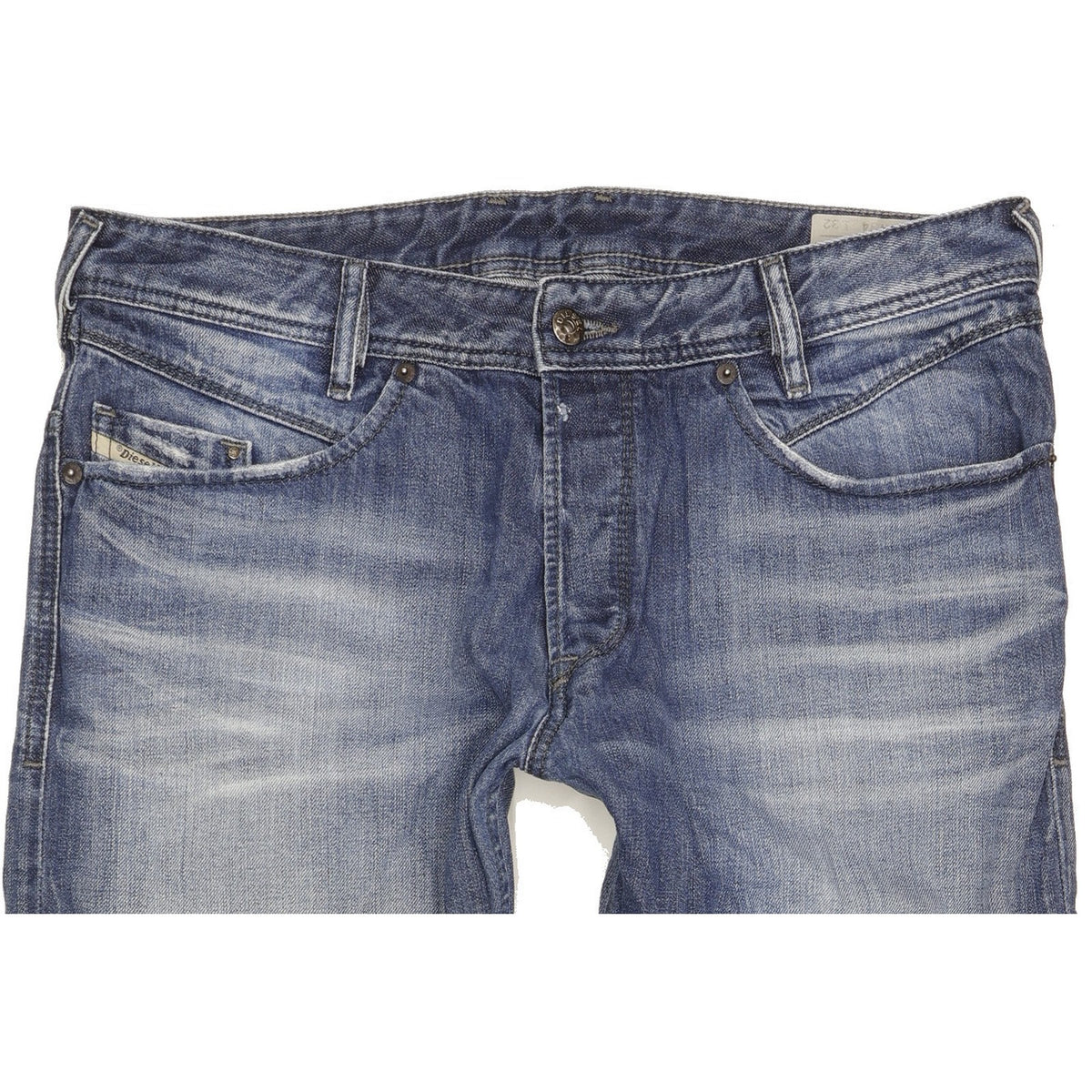 Diesel Iakop Men Blue Tapered Slim Jeans W34 L32