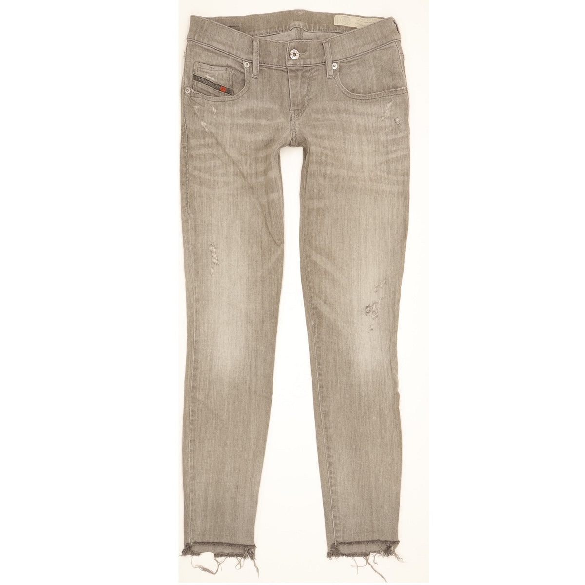 Diesel Grupee Women Grey Skinny Slim Stretch Jeans W26 L30