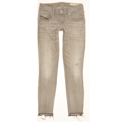 Diesel Grupee Women Grey Skinny Slim Stretch Jeans W26 L30