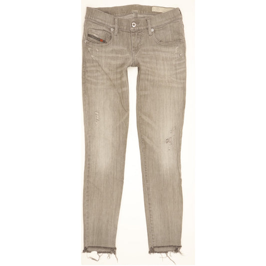 Diesel Grupee Women Grey Skinny Slim Stretch Jeans W26 L30