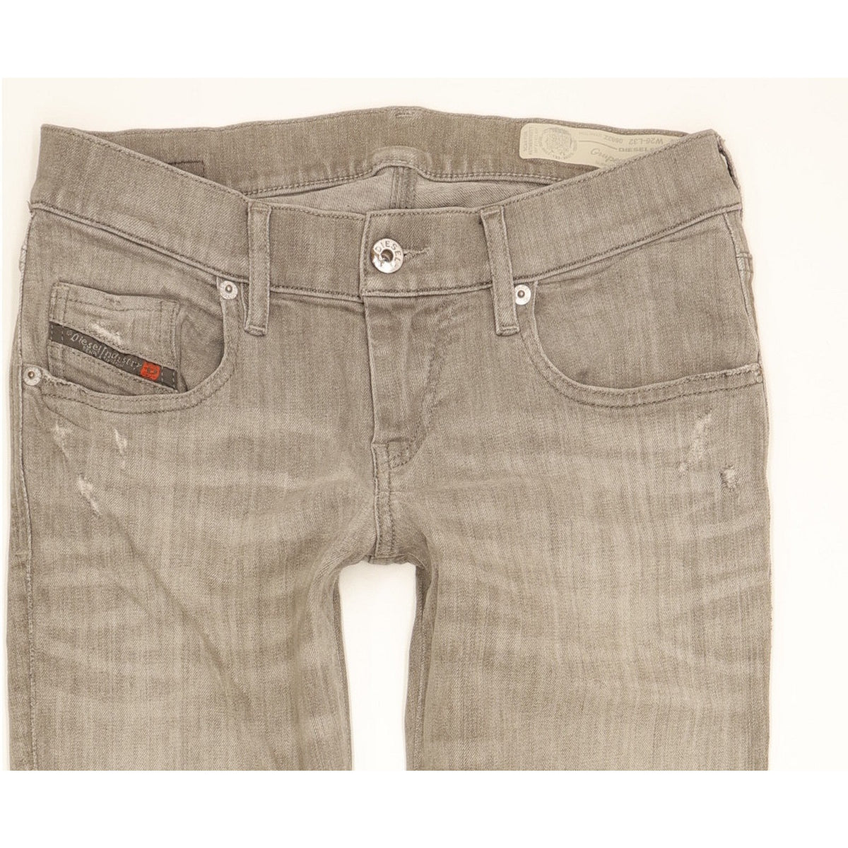 Diesel Grupee Women Grey Skinny Slim Stretch Jeans W26 L30