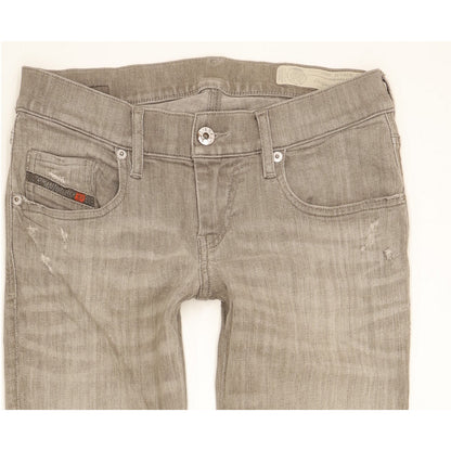 Diesel Grupee Women Grey Skinny Slim Stretch Jeans W26 L30