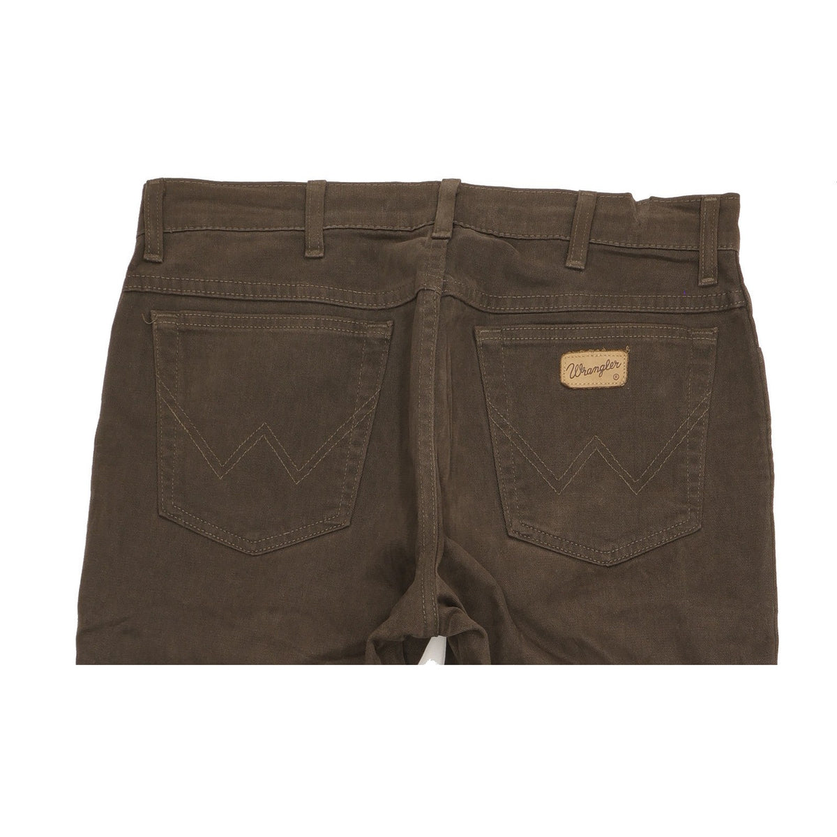 Wrangler Texas Men Brown Straight Regular Stretch Jeans W34 L28