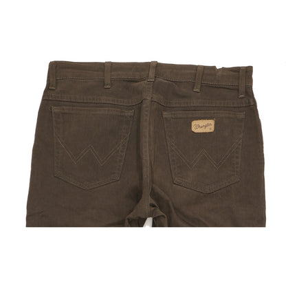 Wrangler Texas Men Brown Straight Regular Stretch Jeans W34 L28