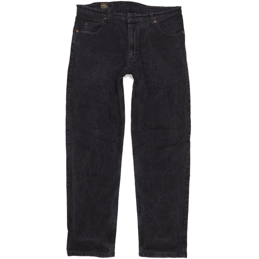Lee Men Black Straight Regular Jeans W34 L32