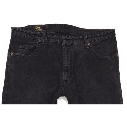 Lee Men Black Straight Regular Jeans W34 L32