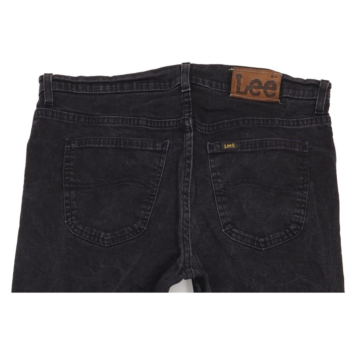 Lee Men Black Straight Regular Jeans W34 L32