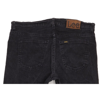 Lee Men Black Straight Regular Jeans W34 L32