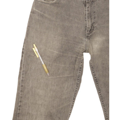 Lee Brooklyn Men Grey Straight Regular Jeans W33 L32