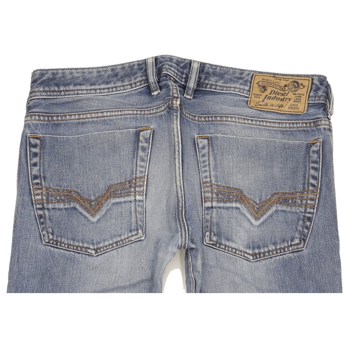 Diesel Zatiny Men Blue Straight Slim Jeans W32 L32