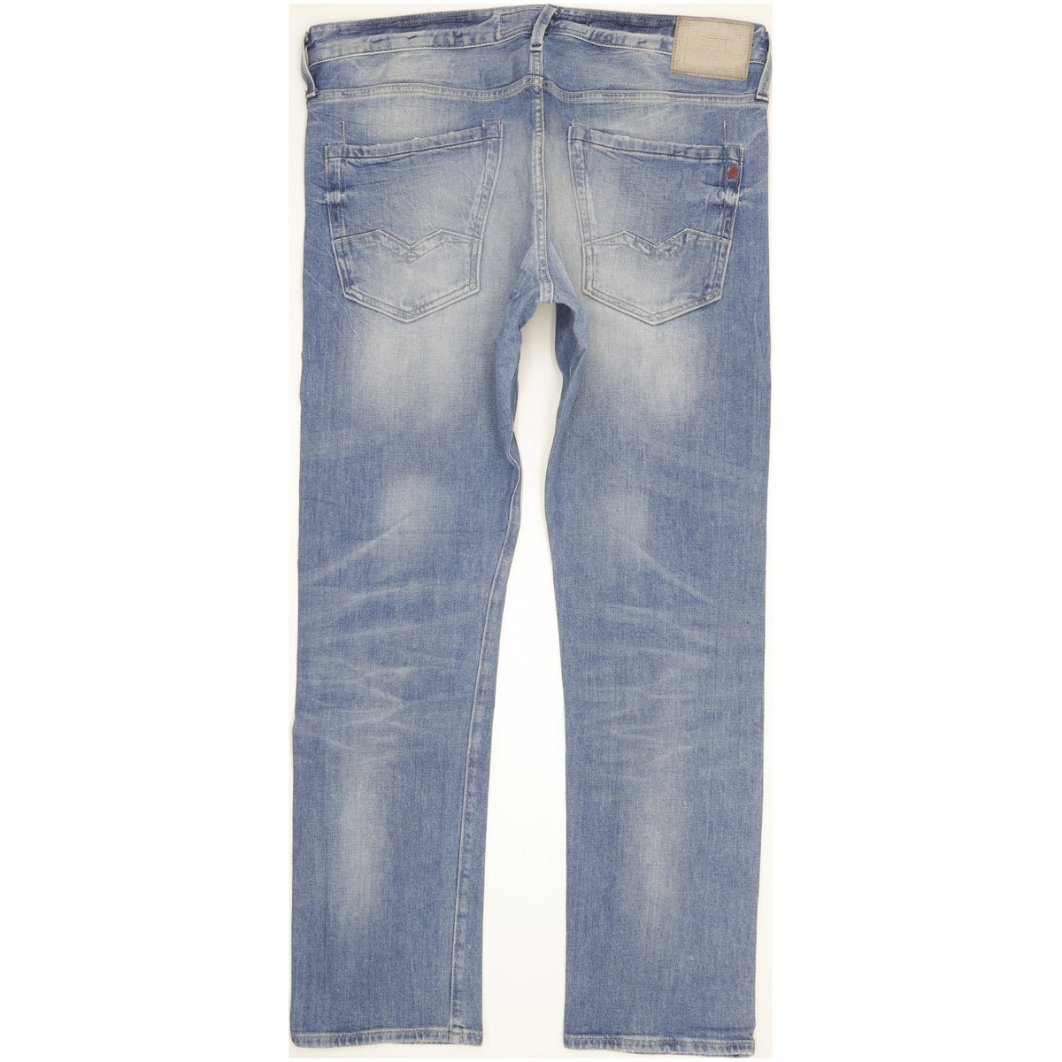 Replay Waitom Men Blue Straight Regular Stretch Jeans W34 L31