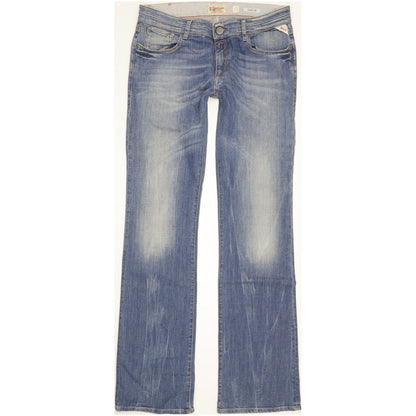 Replay Ramean Women Blue Bootcut Slim Stretch Jeans W31 L34