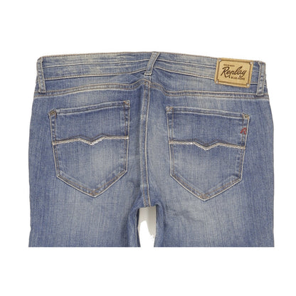 Replay Ramean Women Blue Bootcut Slim Stretch Jeans W31 L34