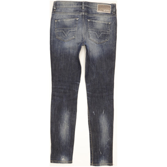 Diesel Hi-Vy Women Blue Skinny Slim Stretch Jeans W27 L28