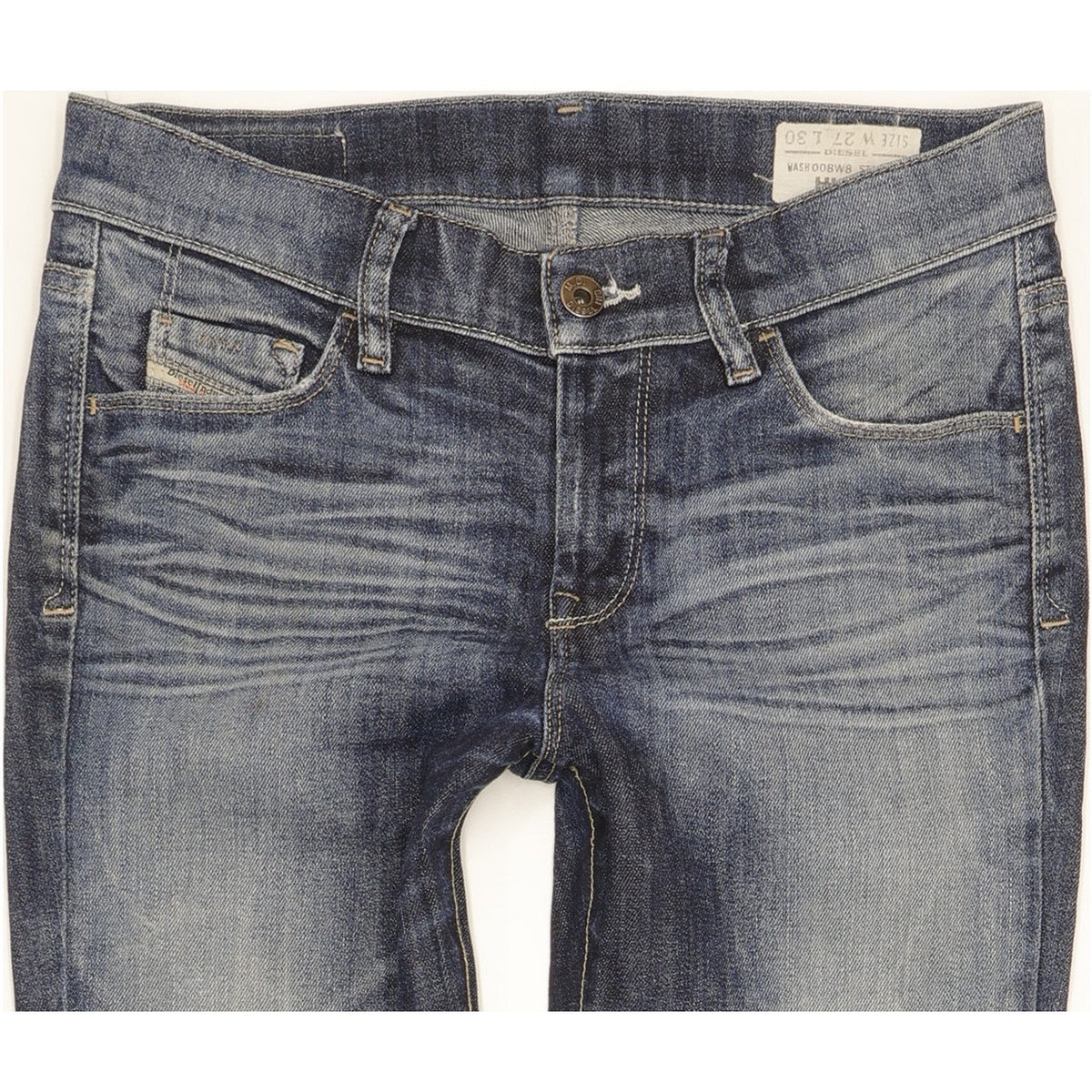 Diesel Hi-Vy Women Blue Skinny Slim Stretch Jeans W27 L28