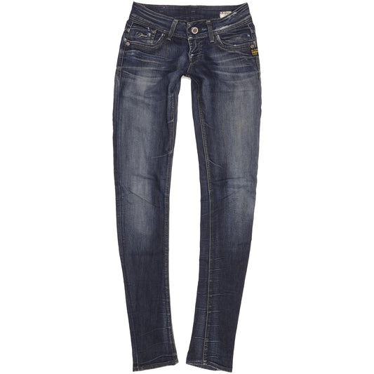 G-Star Lynn Women Blue Skinny Slim Stretch Jeans W26 L35