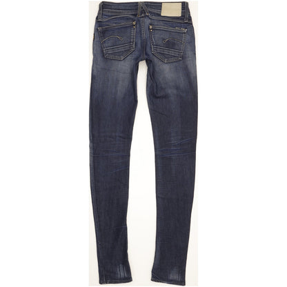 G-Star Lynn Women Blue Skinny Slim Stretch Jeans W26 L35