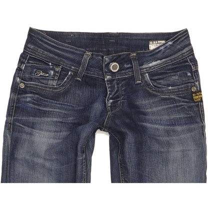 G-Star Lynn Women Blue Skinny Slim Stretch Jeans W26 L35