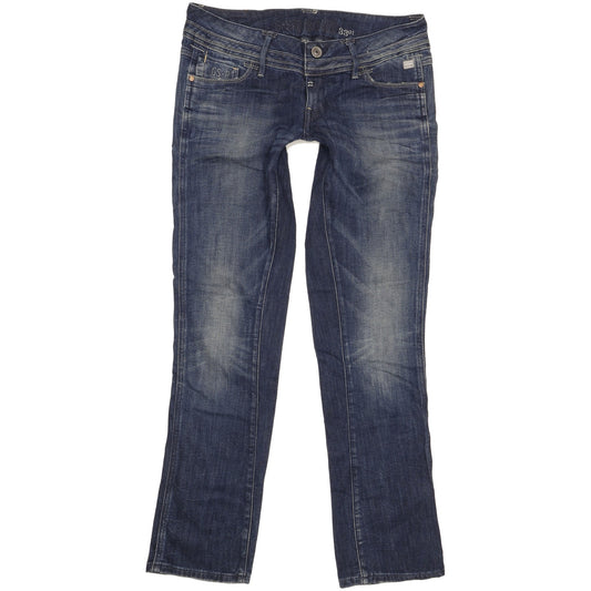 G-Star Heller Women Blue Straight Slim Stretch Jeans W31 L32
