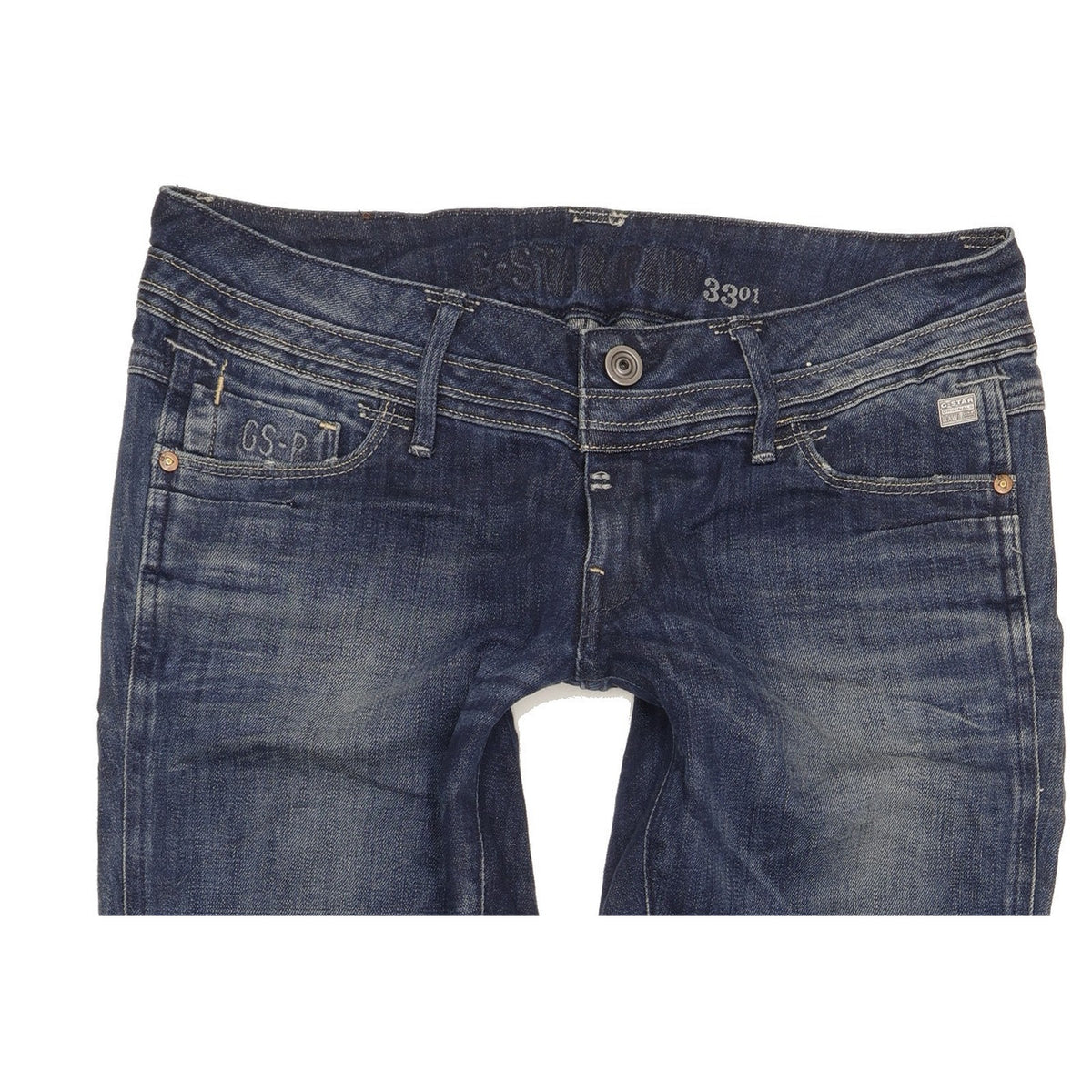 G-Star Heller Women Blue Straight Slim Stretch Jeans W31 L32