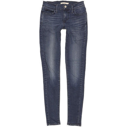 Levi's 710 Women Blue Skinny Slim Stretch Jeans W25 L31