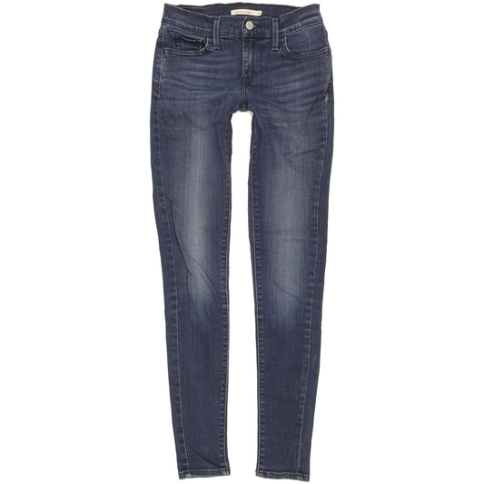 Levi's 710 Women Blue Skinny Slim Stretch Jeans W25 L31