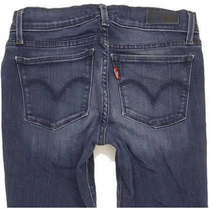 Levi's 710 Women Blue Skinny Slim Stretch Jeans W25 L31