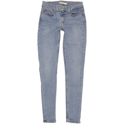 Levi's 710 Women Blue Skinny Slim Stretch Jeans W28 L32