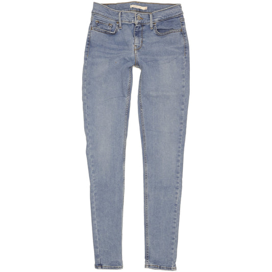 Levi's 710 Women Blue Skinny Slim Stretch Jeans W28 L32
