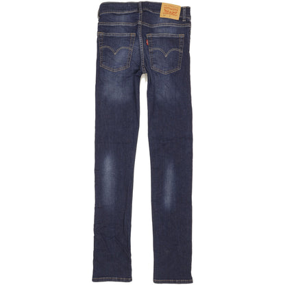Levi's 510 Kids Blue Skinny Slim Stretch Jeans W26 L32