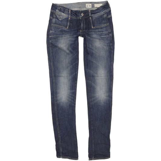 G-Star Cube Women Blue Skinny Slim Stretch Jeans W29 L33