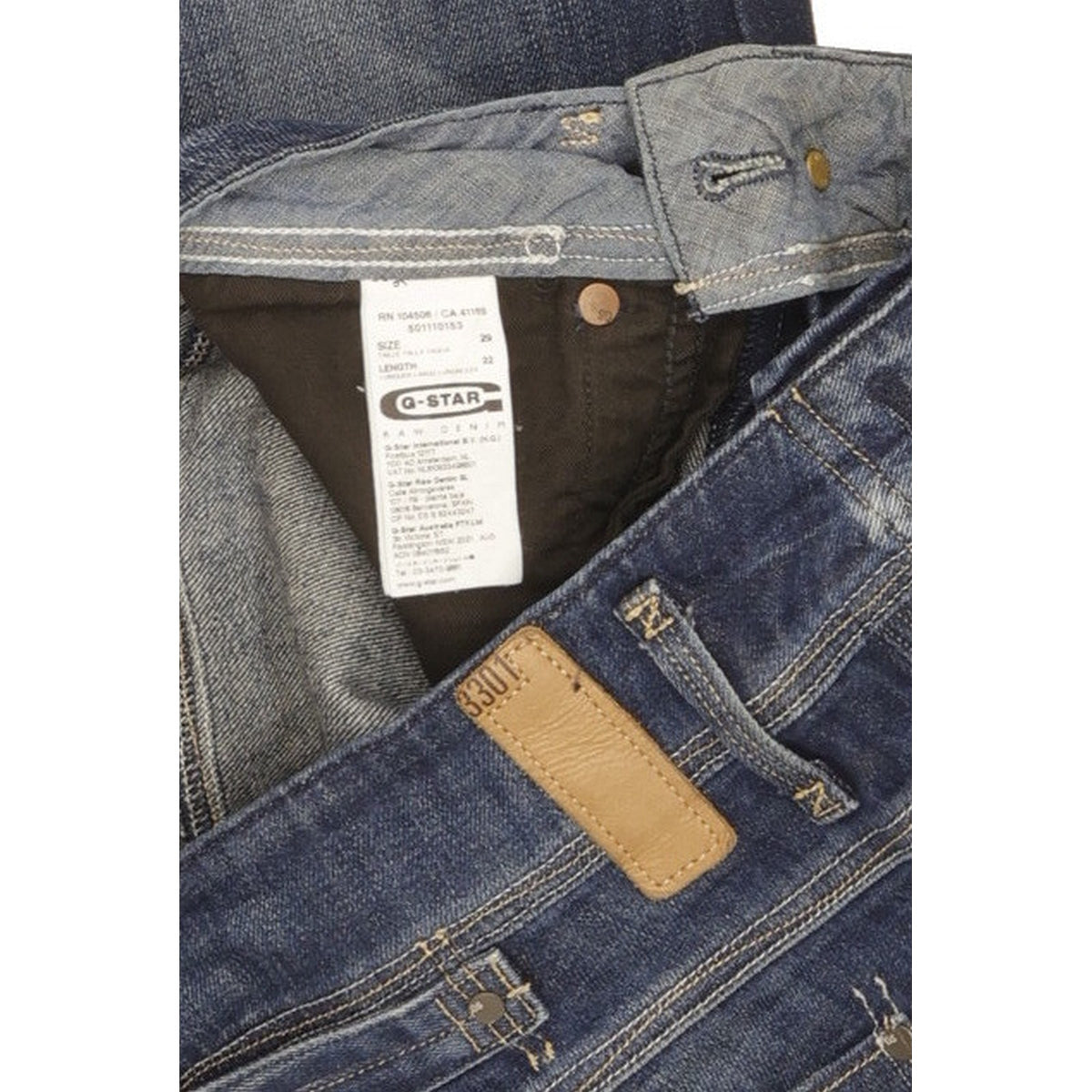 G-Star Cube Women Blue Skinny Slim Stretch Jeans W29 L33