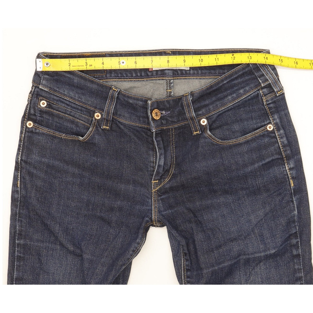 Levi's 571 Women Blue Straight Slim Stretch Jeans W29 L33