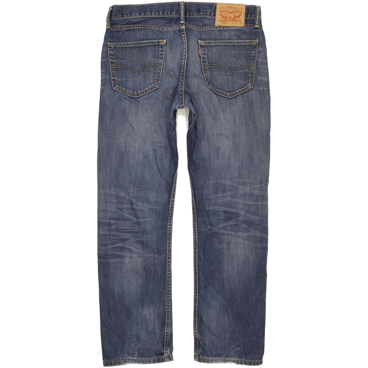 Levi's 504 Men Blue Straight Regular Jeans W34 L30