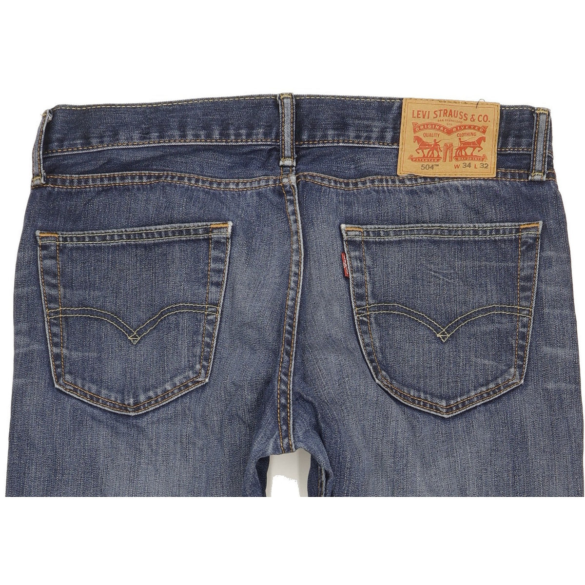 Levi's 504 Men Blue Straight Regular Jeans W34 L30
