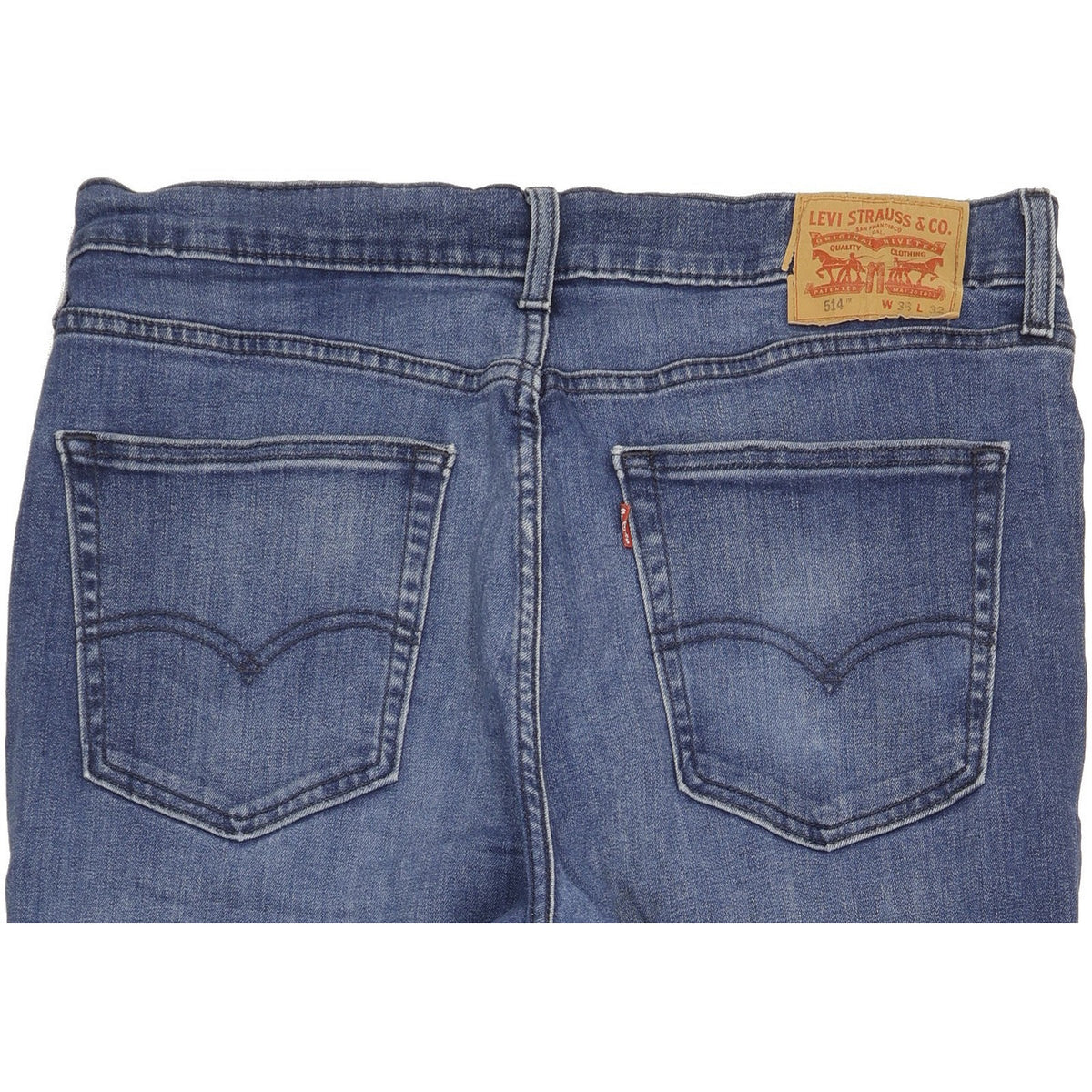 Levi's 514 Men Blue Straight Slim Stretch Jeans W36 L32