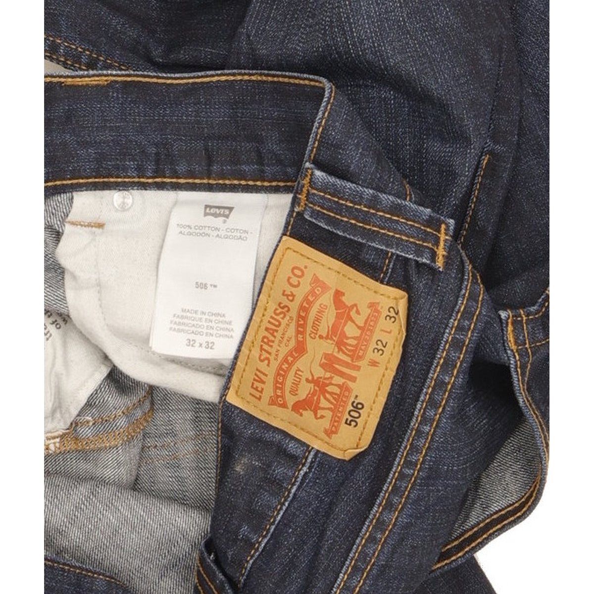 Levi's 506 Men Blue Straight Regular Jeans W32 L25