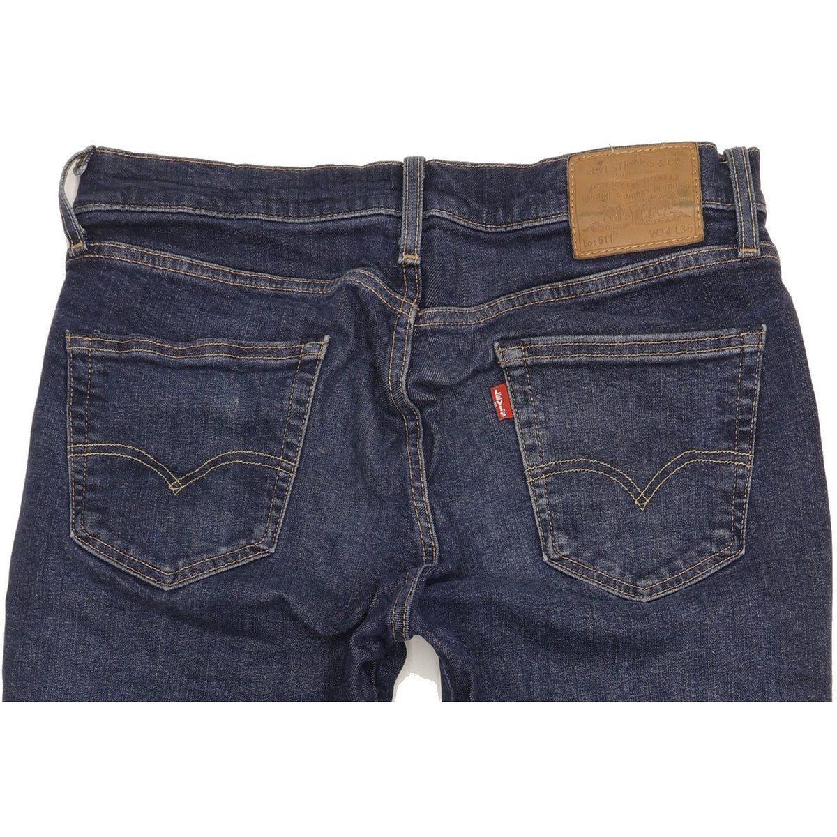 Levi's 511 Men Blue Straight Slim Stretch Jeans W34 L35