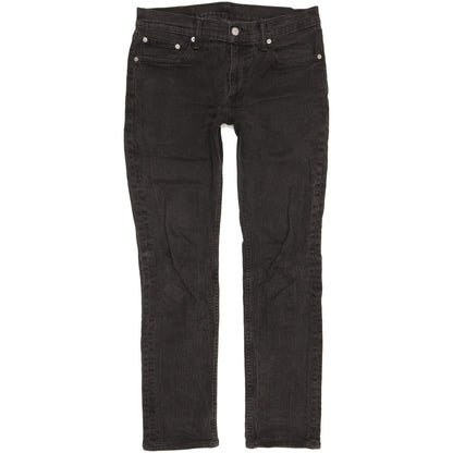 Levi's 511 Men Black Straight Slim Stretch Jeans W32 L30