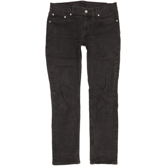 Levi's 511 Men Black Straight Slim Stretch Jeans W32 L30