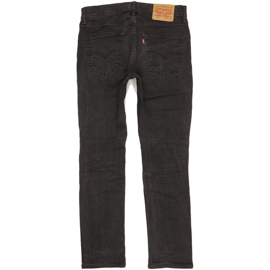 Levi's 511 Men Black Straight Slim Stretch Jeans W32 L30