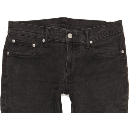 Levi's 511 Men Black Straight Slim Stretch Jeans W32 L30