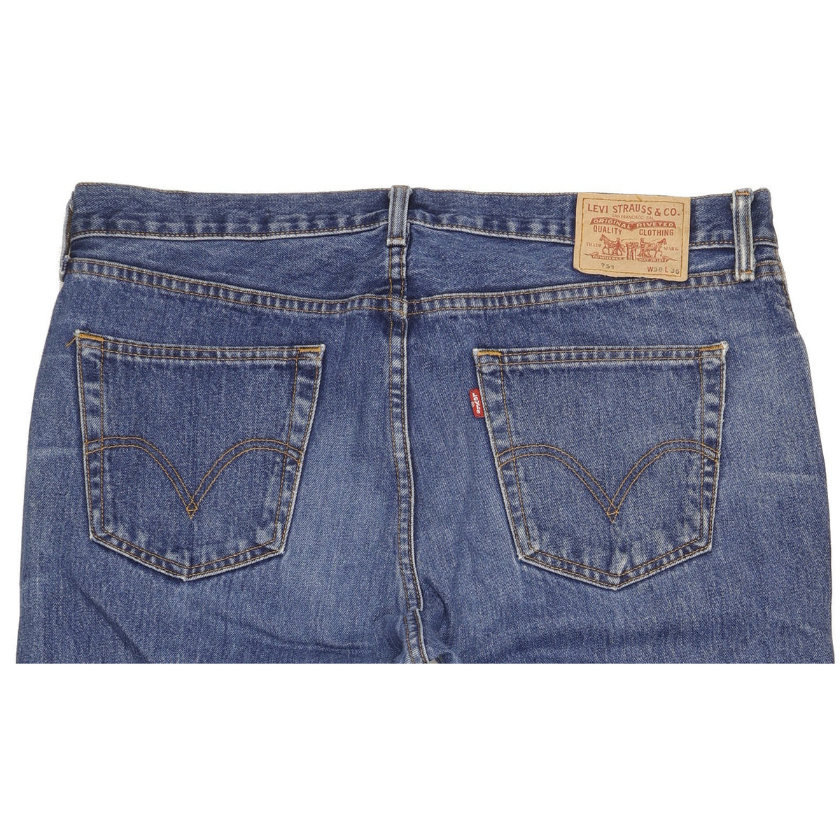 Levi's 751 Men Blue Straight Regular Jeans W38 L34