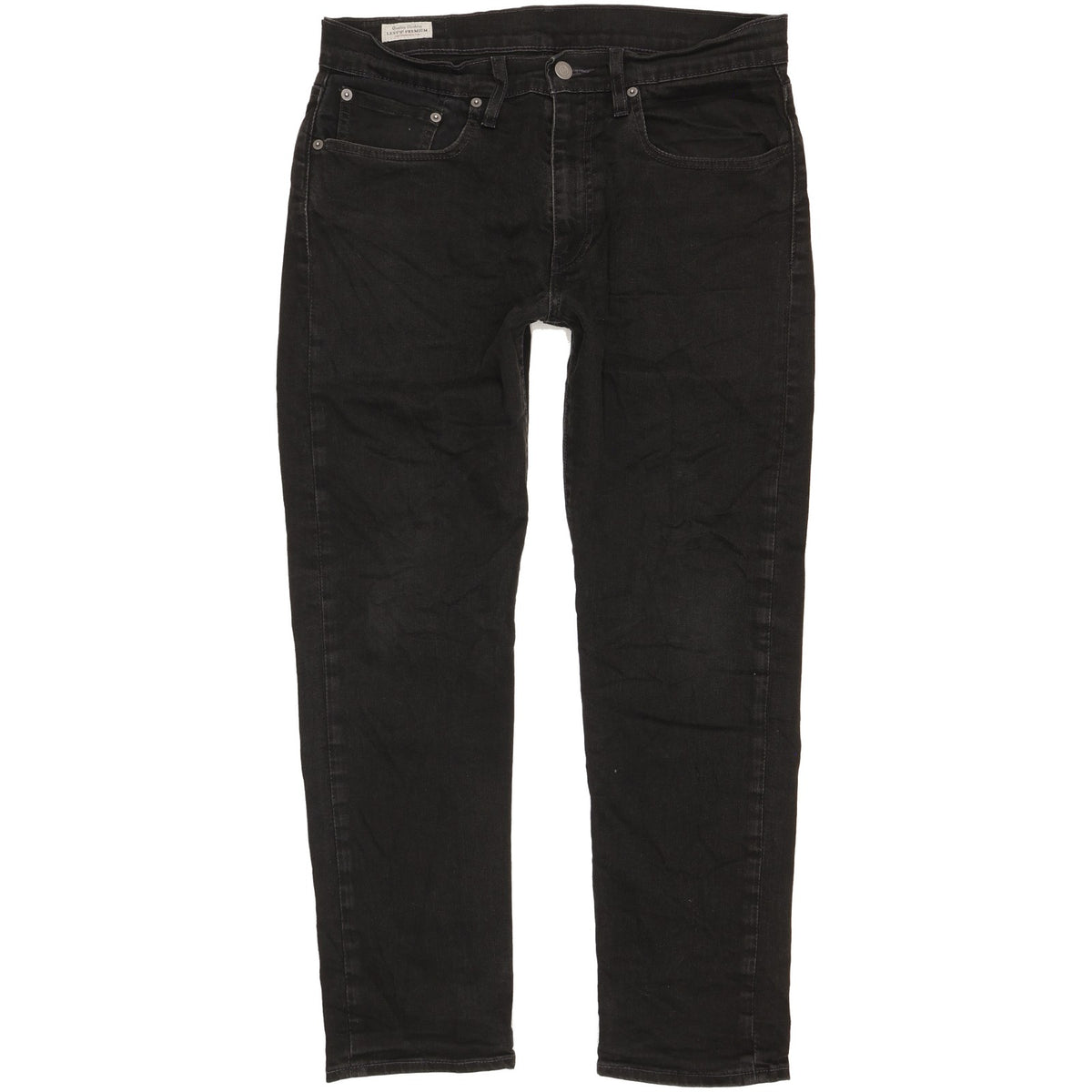 Levi's 502 Men Black Tapered Regular Stretch Jeans W31 L28