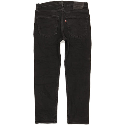 Levi's 502 Men Black Tapered Regular Stretch Jeans W31 L28