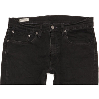 Levi's 502 Men Black Tapered Regular Stretch Jeans W31 L28