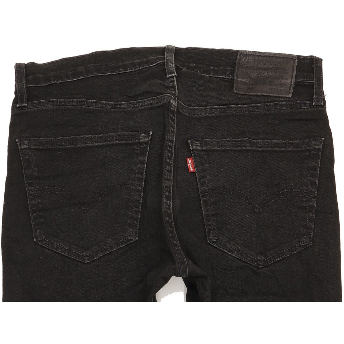Levi's 502 Men Black Tapered Regular Stretch Jeans W31 L28