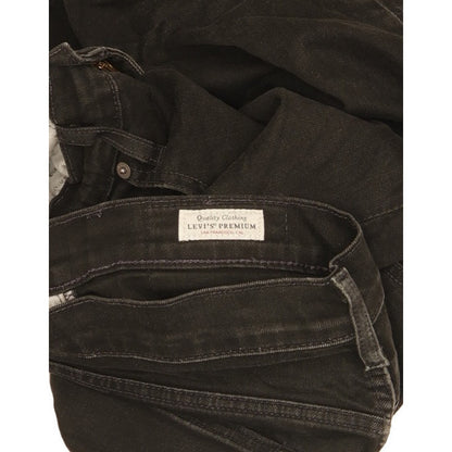 Levi's 502 Men Black Tapered Regular Stretch Jeans W31 L28