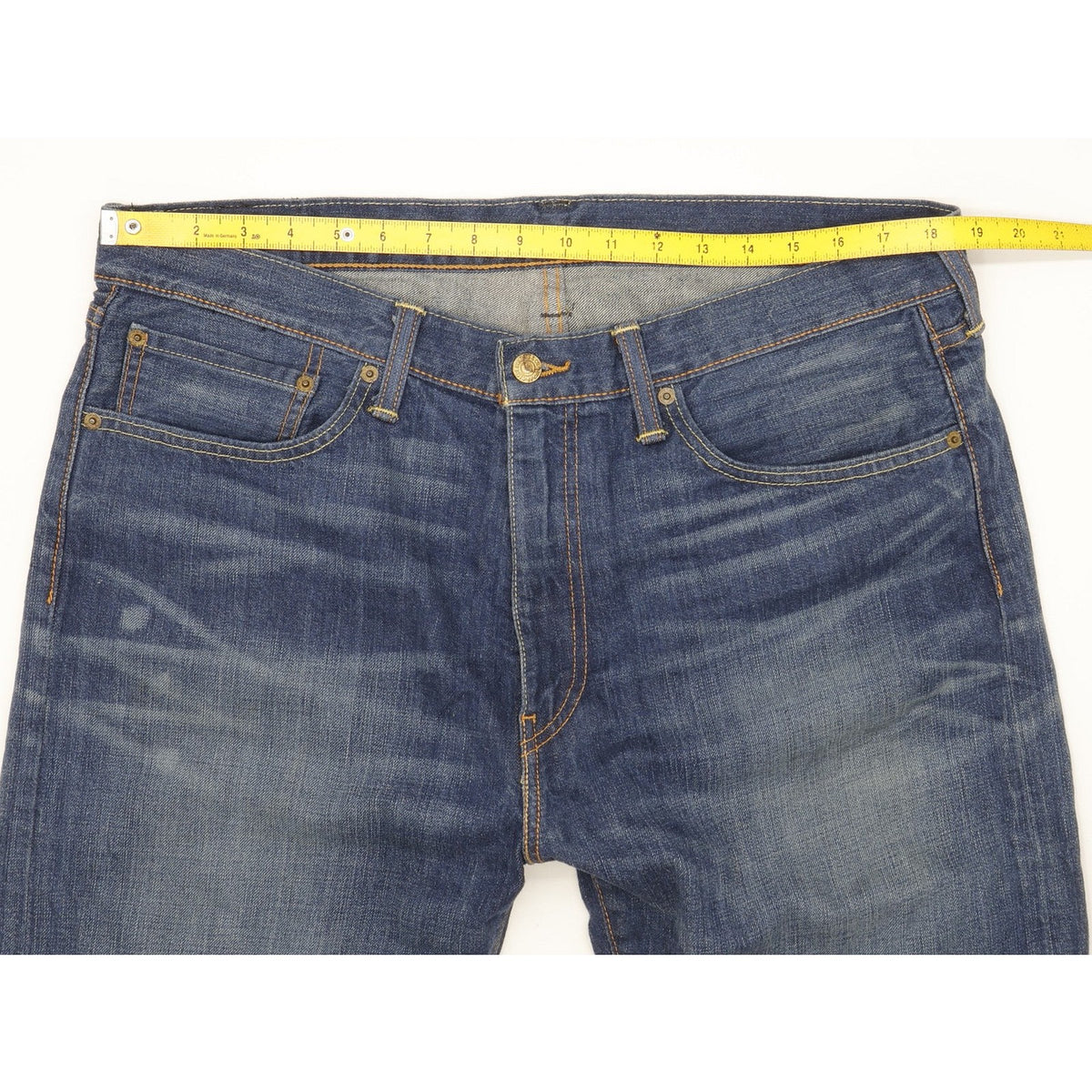 Levi's 508 Men Blue Straight Slim Jeans W37 L32